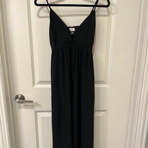 A New Day light material black maxi dress